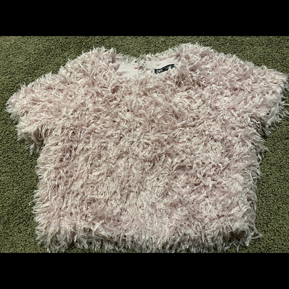 Zara fur crop top - Picture 1 of 1